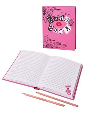 •Mean Girls• Pink 96 Page Burn Book Journal Notebook | Pop Culture Diary Gift